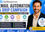 setup getresponse email automation drip campaign newsletter design email setup